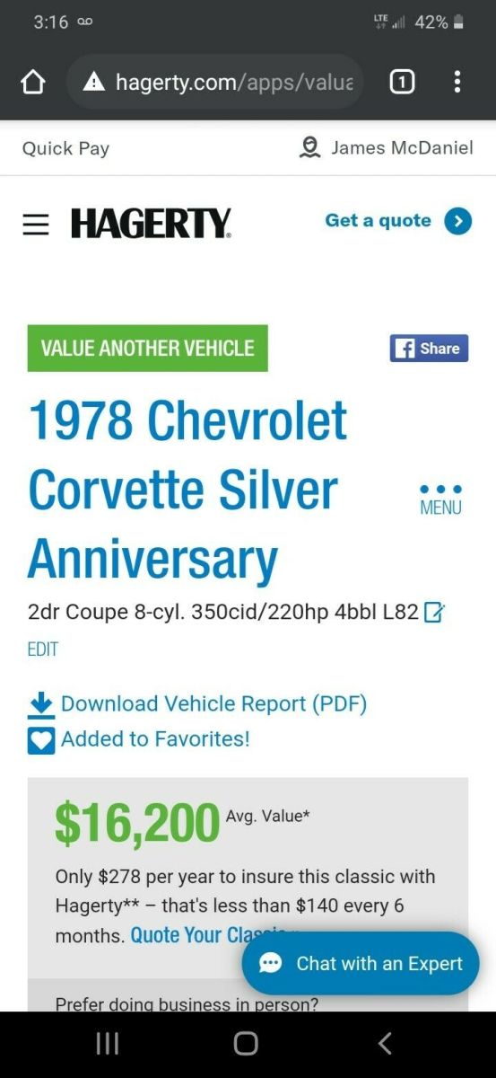 1978 Grey Chevrolet Corvette C3 Coupe