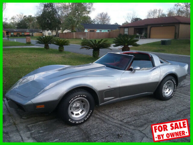 1978 Silver Chevrolet Corvette Coupe