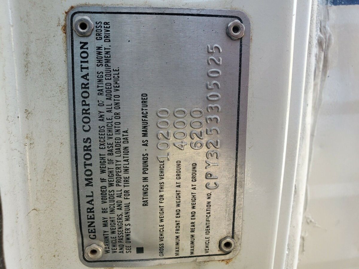 1978 White Chevrolet tasca Van