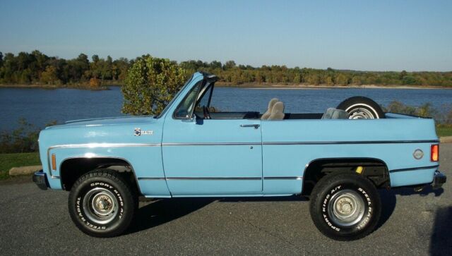 1978 Blue Chevrolet Blazer Convertible