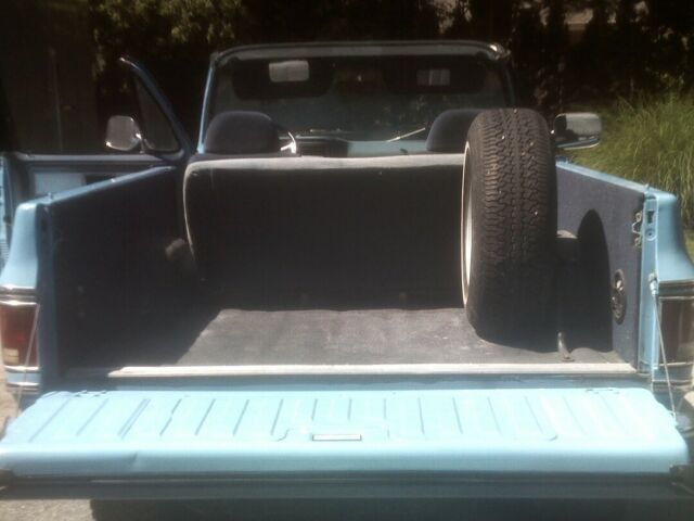 1978 Blue Chevrolet Blazer Convertible