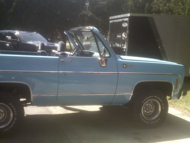 1978 Blue Chevrolet Blazer Convertible