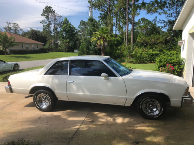 1978 White Chevrolet Malibu Coupe