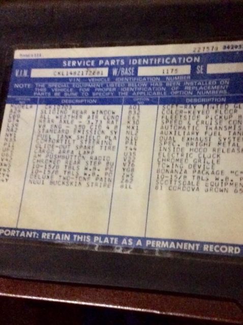 1978 Brown Chevrolet C/K Pickup 1500 Standard Cab Pickup