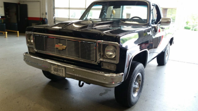 19780000 Black Chevrolet C-10 Standard Cab Pickup