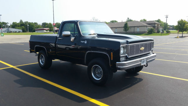 19780000 Black Chevrolet C-10 Standard Cab Pickup