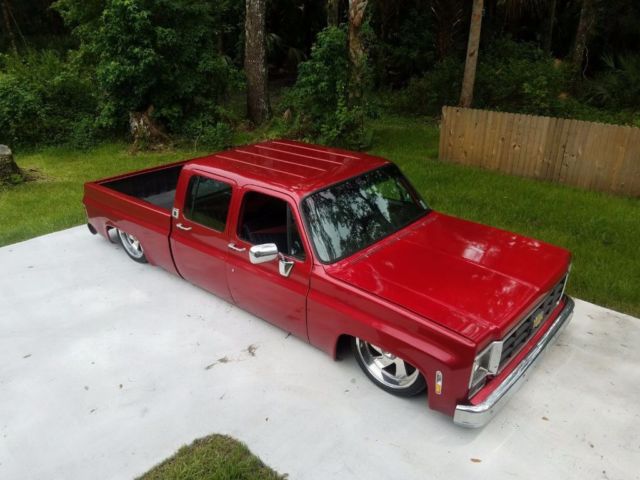 1978 Red Chevrolet C-10 Crew Cab Pickup