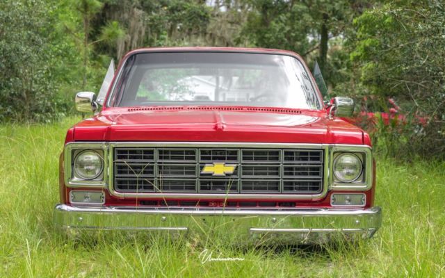 1978 Red Chevrolet C-10 Crew Cab Pickup
