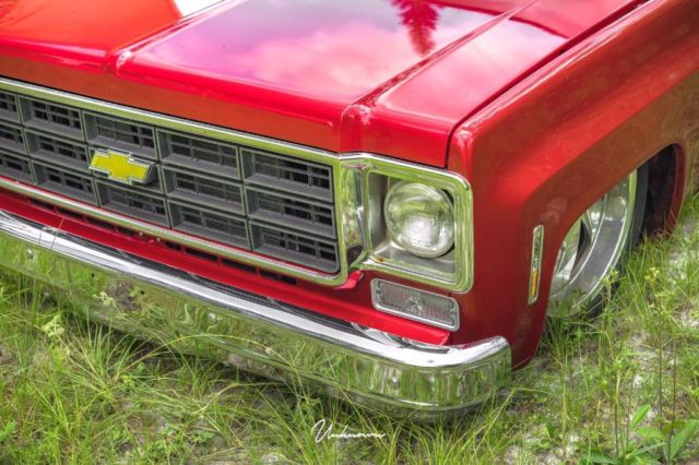 1978 Red Chevrolet C-10 Crew Cab Pickup