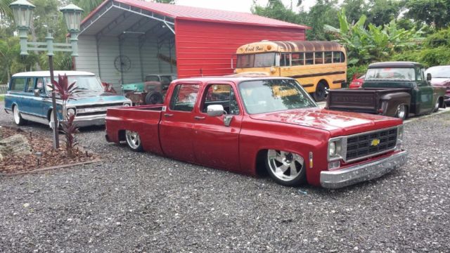 1978 Red Chevrolet C-10 Crew Cab Pickup