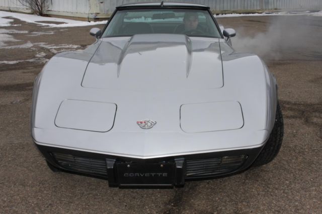 1978 Silver Chevrolet Corvette --