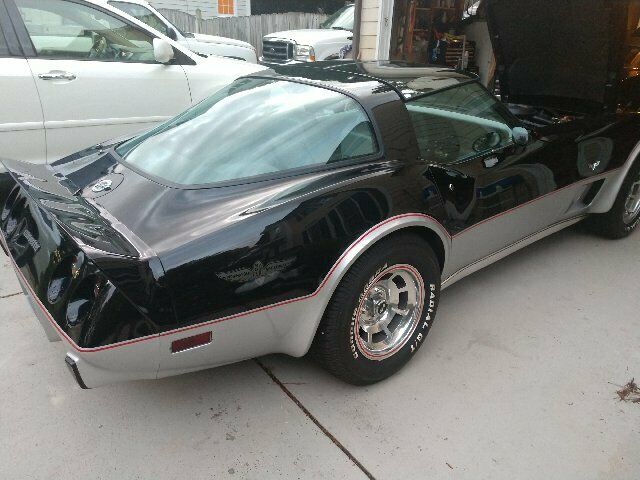 1978 Black and silver Chevrolet Corvette Coupe