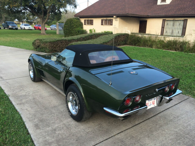 1970 Green Chevrolet Corvette Convertible