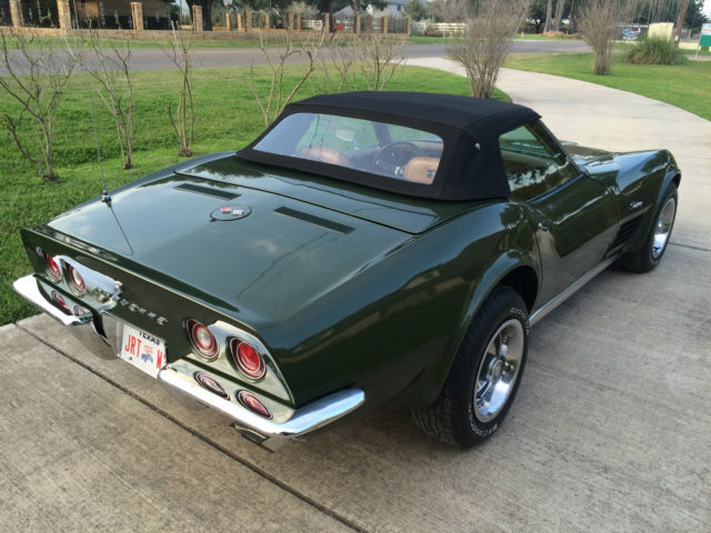 1970 Green Chevrolet Corvette Convertible