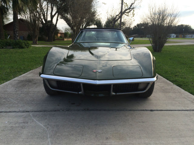 1970 Green Chevrolet Corvette Convertible