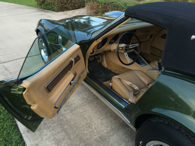 1970 Green Chevrolet Corvette Convertible