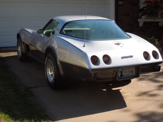 1978 Silver/Grey Chevrolet Corvette Fastback