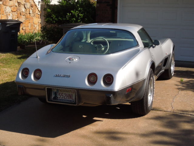 1978 Silver/Grey Chevrolet Corvette Fastback