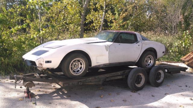 1978 Blue Chevrolet Corvette