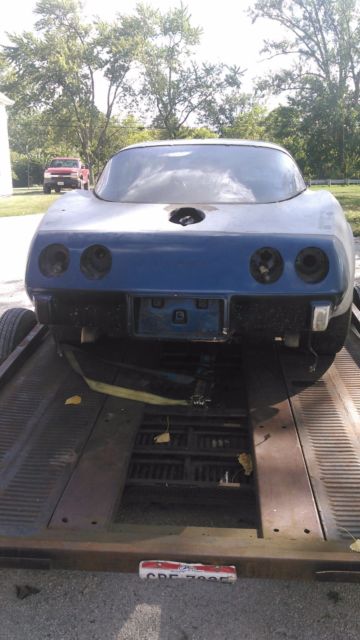 1978 Blue Chevrolet Corvette