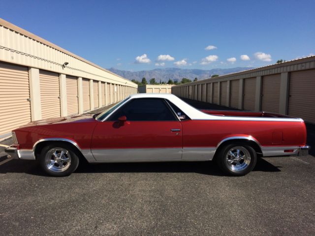1978 Cayenne Red Met./White Chevrolet El Camino