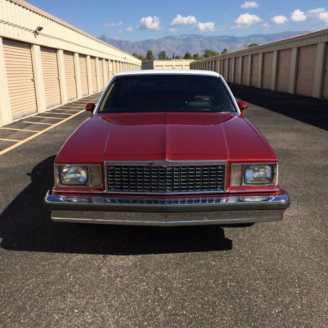 1978 Cayenne Red Met./White Chevrolet El Camino