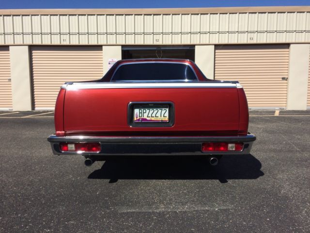 1978 Cayenne Red Met./White Chevrolet El Camino