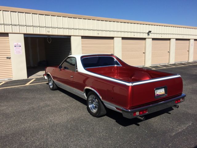 1978 Cayenne Red Met./White Chevrolet El Camino