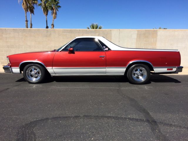 1978 Cayenne Red Met./White Chevrolet El Camino
