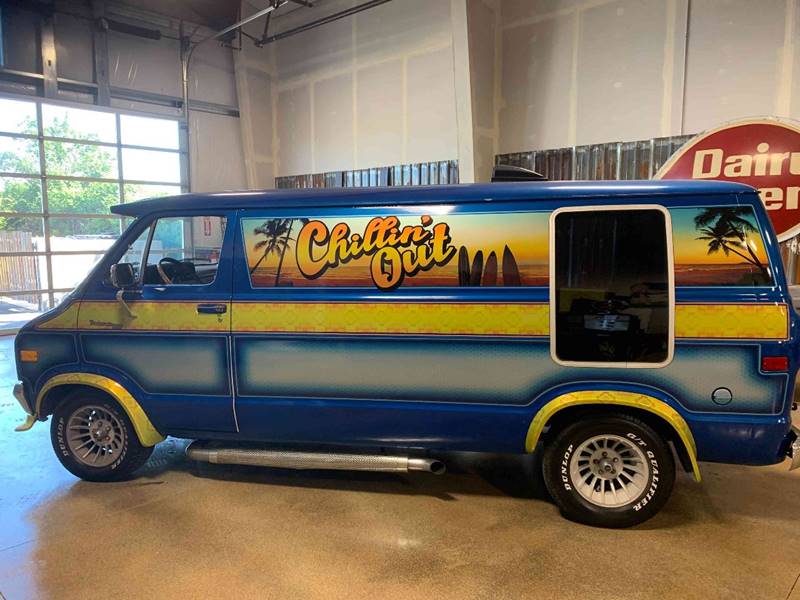 1978 Blue Dodge Ram Van Passenger Van
