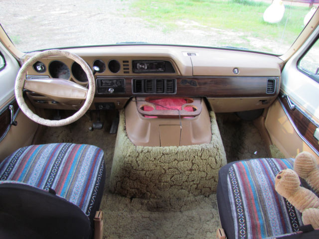1978 Tan Dodge Ram Van Van Camper