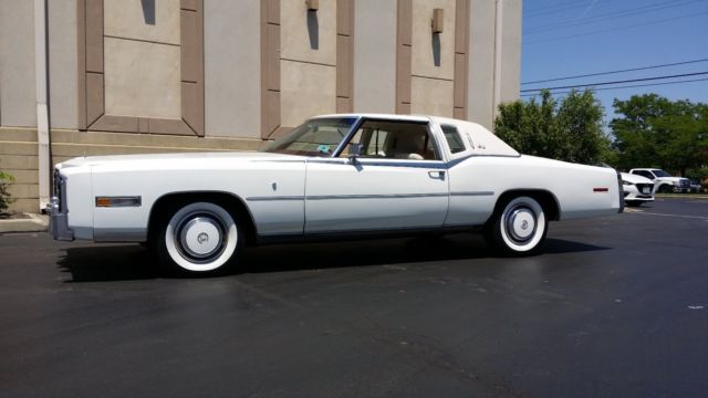 1978 White Cadillac Eldorado Coupe