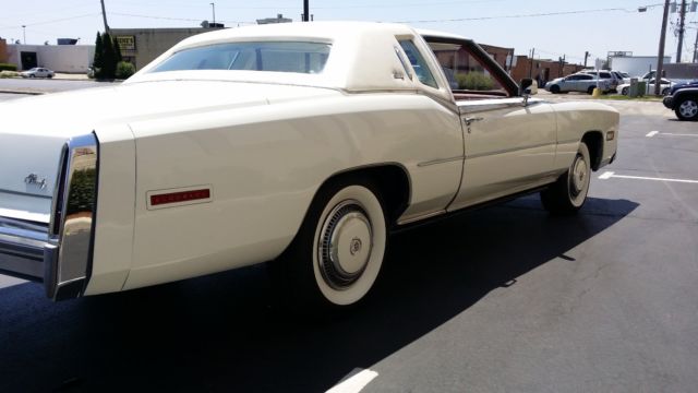 1978 White Cadillac Eldorado Coupe