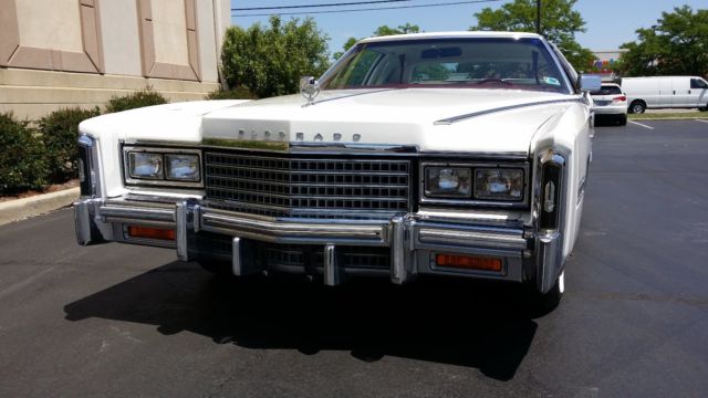 1978 White Cadillac Eldorado Coupe