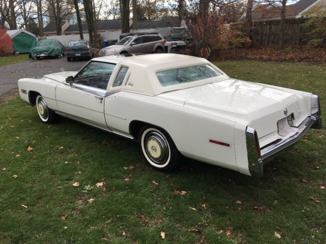 1978 White Cadillac Eldorado Coupe