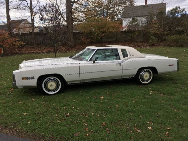 1978 White Cadillac Eldorado Coupe