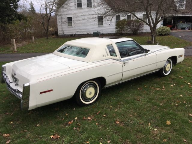 1978 White Cadillac Eldorado Coupe
