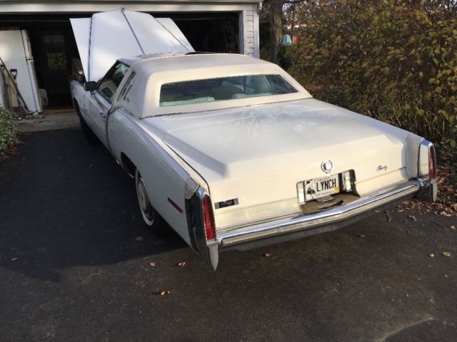 1978 White Cadillac Eldorado Coupe