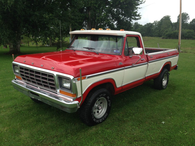 1978 Flame red/White two tone Ford F-150