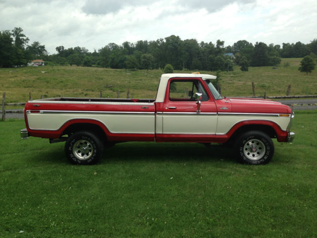 1978 Flame red/White two tone Ford F-150