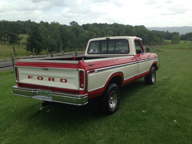 1978 Flame red/White two tone Ford F-150