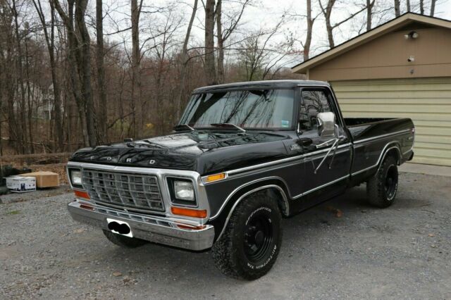 1978 Black Ford F-250 Standard Cab Pickup