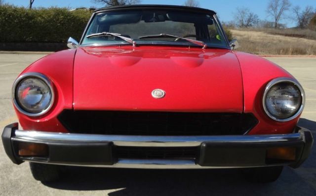 1978 Red Fiat SPIDER Convertible