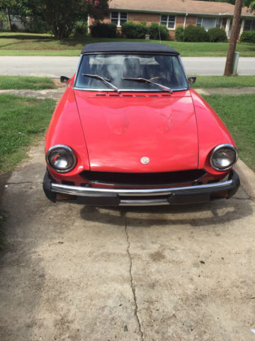 1978 Red Fiat SPIDER Convertible