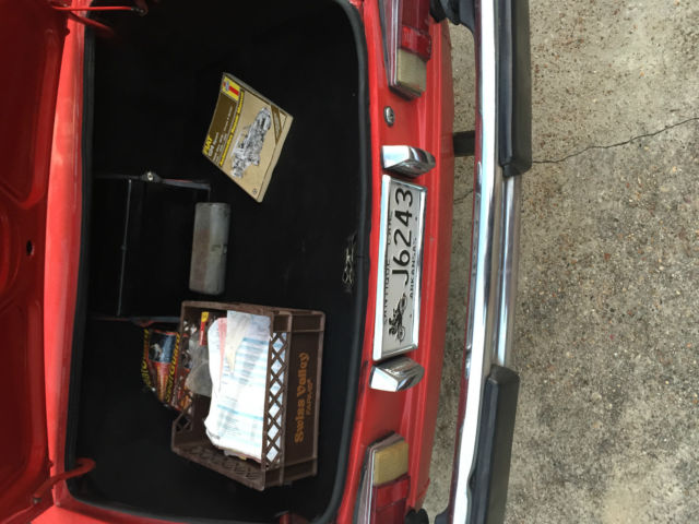 1978 Red Fiat SPIDER Convertible