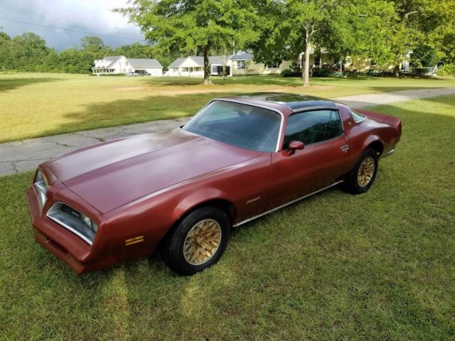 1978 Burgundy Pontiac Firebird Coupe