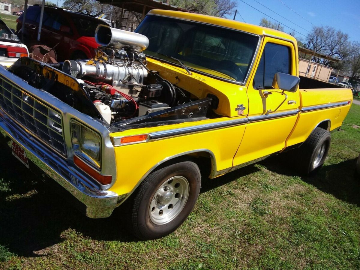 1978 Yellow Ford F-150 Reg cab