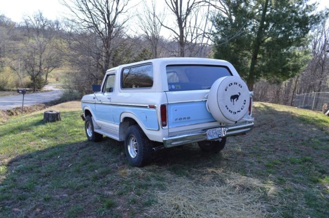 1978 Blue/White Ford Bronco SUV