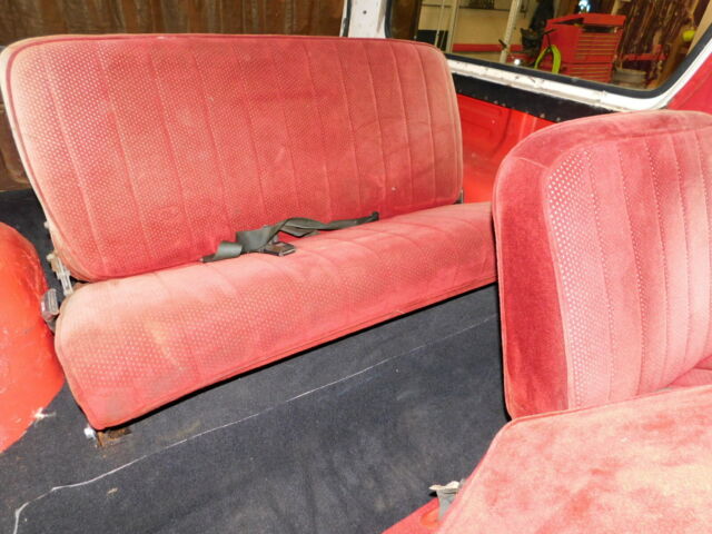 1978 Red Ford Bronco Crew Cab Pickup