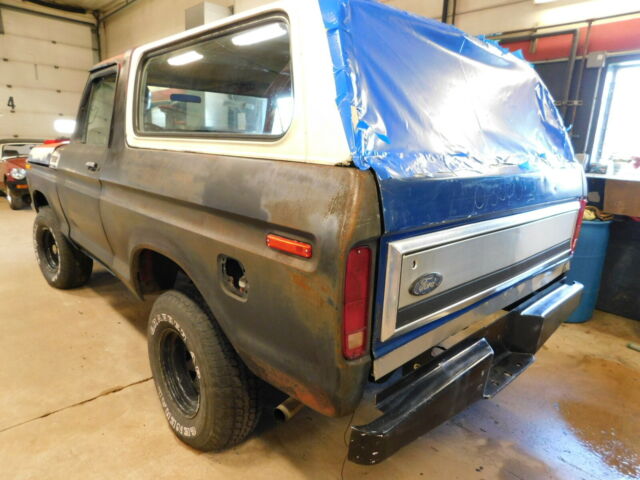 1978 Red Ford Bronco Crew Cab Pickup
